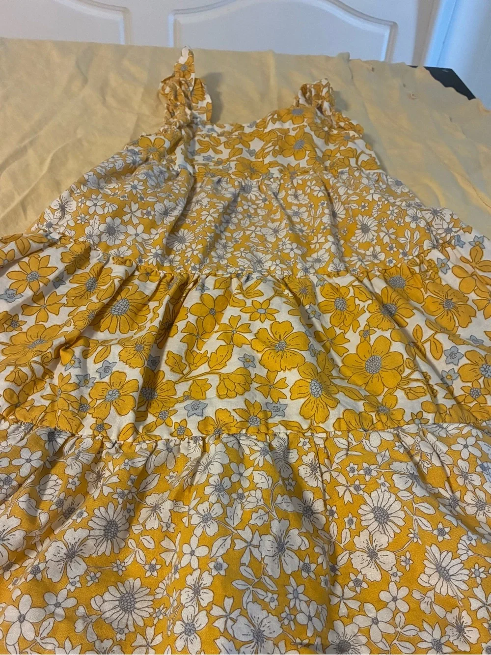 Carters Girl’s 5 Yellow Floral Tiered Sundress